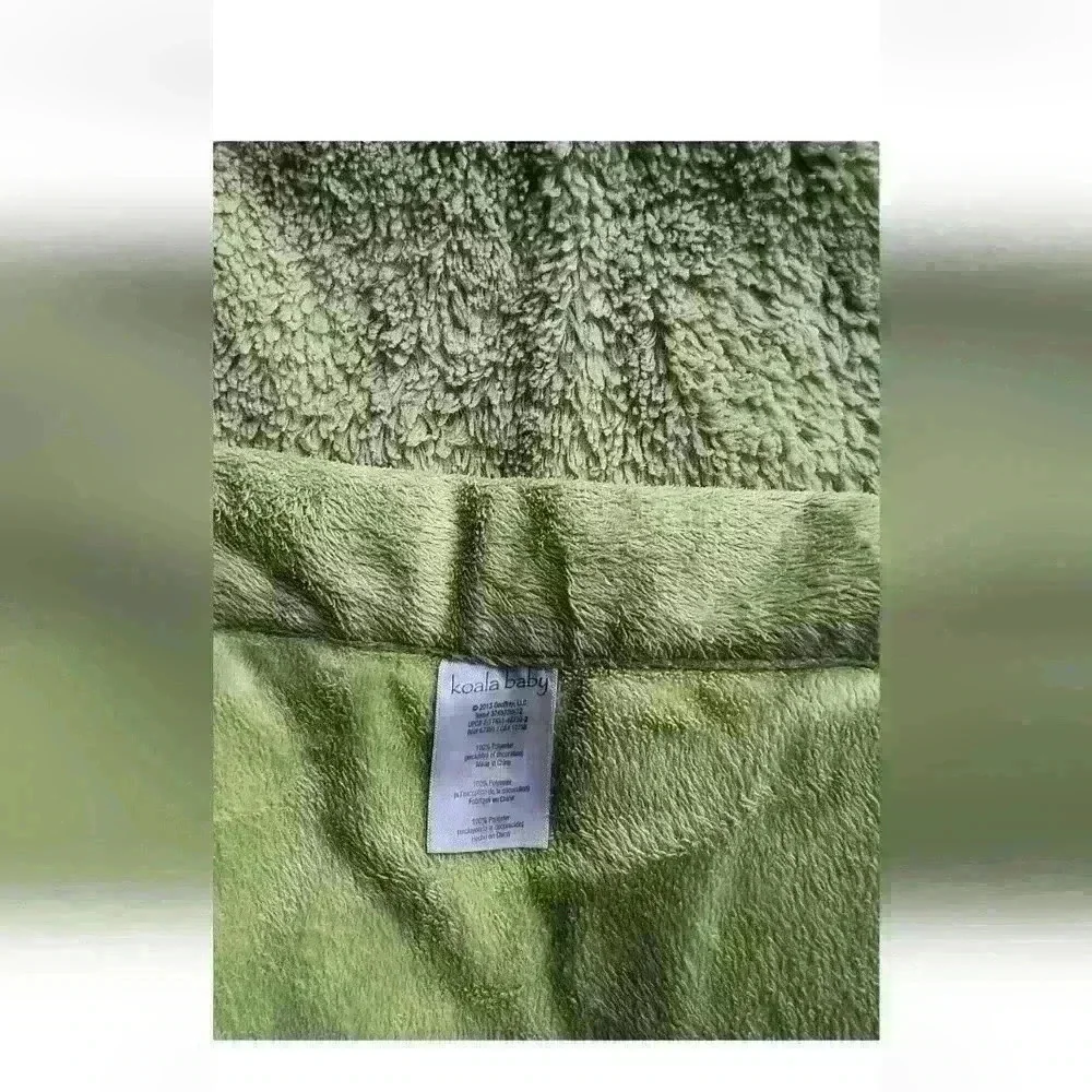 Koala Baby Turtles Bee Little Gift of Love Green Brown Fluffy Plush Baby Blanket